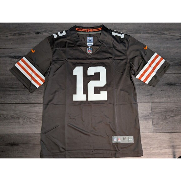 Other - Men's Browns #12 Shedeur Sanders 2025 Stitched Brown Jersey Men's Medi…